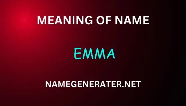 Meaning of Emma