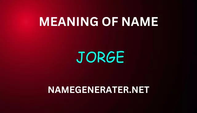 Meaning of Jorge