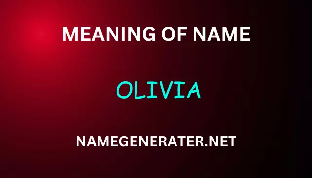 Meaning of Olivia