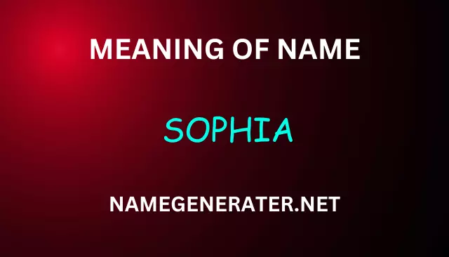 Meaning of Sophia